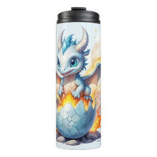 Frostfire Hatchling Blue Dragon Thermosbeker