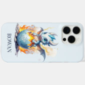 Frostfire Hatchling Gepersonaliseerde Blauwe Draak Case-Mate iPhone Case (Achterkant (horizontaal))