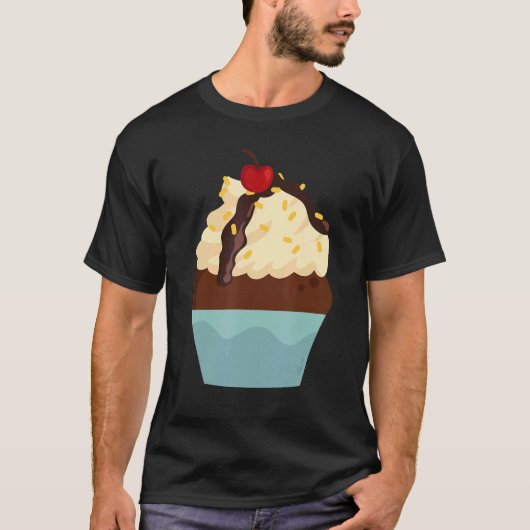 Frosting bakken Cupcake Dessert banketbakker T-shirt (Voorkant)