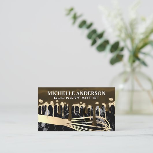 Frosting Drip Syrup | Whisk | Baking Visitekaartje (Staand voorkant)