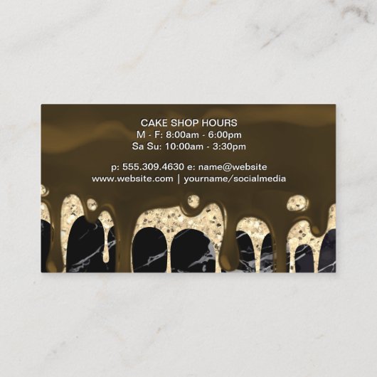 Frosting Drip Syrup | Whisk | Baking Visitekaartje (Achterkant)