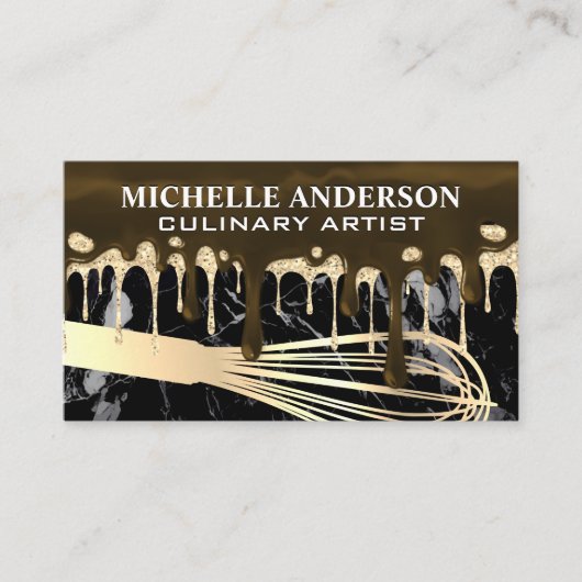 Frosting Drip Syrup | Whisk | Baking Visitekaartje (Voorkant)