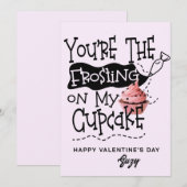 Frosting op mijn Cupcake Valentijnskaart Kaart (Voorkant / Achterkant)