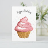 Frosting Verjaardag Kaart (Staand voorkant)