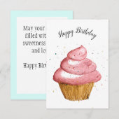 Frosting Verjaardag Kaart (Voorkant / Achterkant)