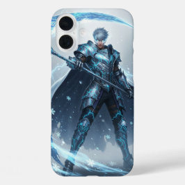 Frostmarked Warrior | Epische Anime iPhone 16 Plus Hoesje