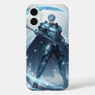 Frostmarked Warrior | Epische Anime iPhone 16 Plus Hoesje