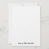  „Frostpoesie – Einladung mit Raureif-Zweig“ Kaart (Achterkant)