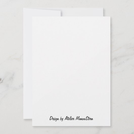  „Frostpoesie – Einladung mit Raureif-Zweig“ Kaart (Achterkant)