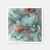 Frosty Autumn Morning Alcohol Ink Decoupage Papier Servet (Voorkant)