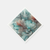 Frosty Autumn Morning Alcohol Ink Decoupage Papier Servet (Hoek)