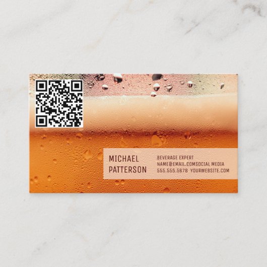 Frosty Beer Mok | Restaurateur | QR-code Visitekaartje (Voorkant)