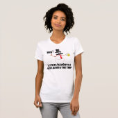 Frosty Being Naughty and Saving Santa a Trip T-shirt (Voorkant volledig)
