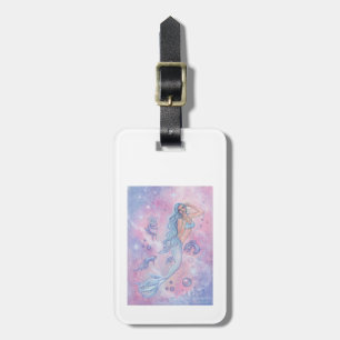 Frosty betta mermaid bagagelabel van Renee