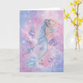 Frosty betta mermaid wenskaart van Renee Kaart (Gele Bloem)