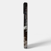 Frosty Black Winter Forest iPhone Case (Achterkant / Links)
