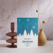 Frosty Blue Christmas Briefkaart