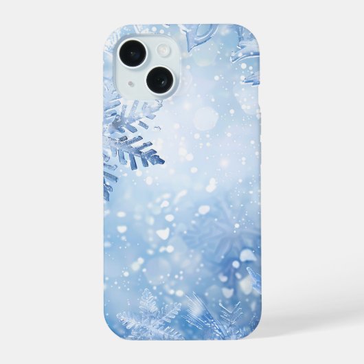 Frosty Blue Delight Telefoon Case iPhone 15 Case (Achterkant)