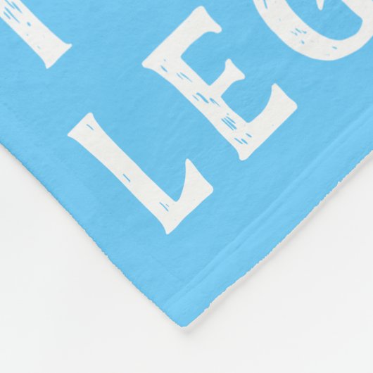 Frosty Blue Gamer Videospel Persoonlijk voor Kinde Fleece Deken (Hoek)