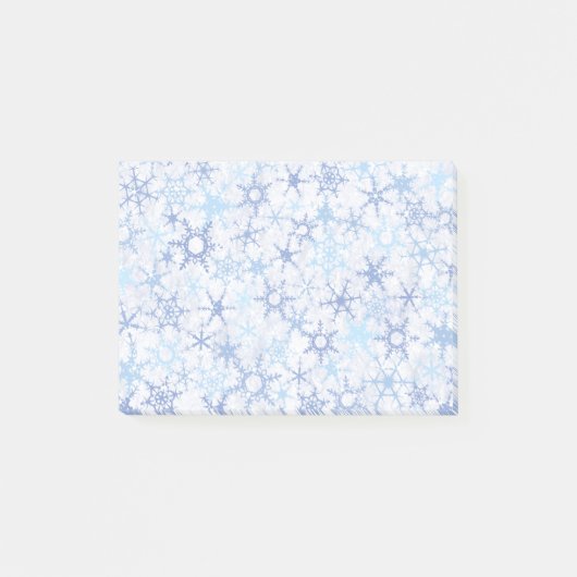 Frosty Blue Snowflakes Post-it® Notes (Voorkant)