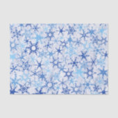 Frosty Blue Snowflakes Tissuepapier (Voorkant)