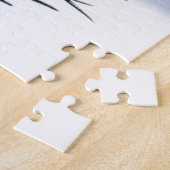 Frosty Blue Snowmen Family Puzzle Legpuzzel (Zijkant)