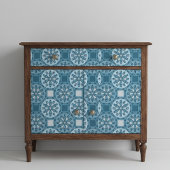 Frosty Blue Winter Mosaic Kaleidoscope Pattern Tissuepapier