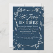 Frosty Bow Blue Baby Food Challenge Spelbord Kaart (Achterkant)