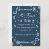 Frosty Bow Blue Babyvoedsel Uitdaging Spel Bord Kaart (Voorkant)