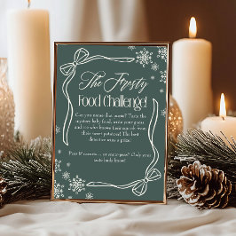 Frosty Bow Green Baby Food Challenge Spelbord Kaart