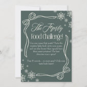 Frosty Bow Green Baby Food Challenge Spelbord Kaart (Voorkant)