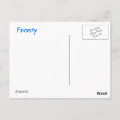 Frosty Briefkaart (Achterkant)