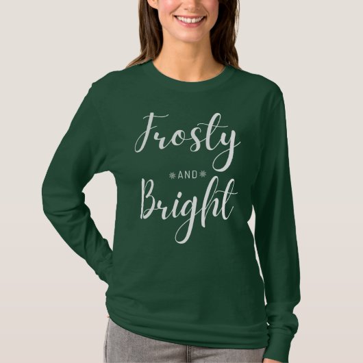 Frosty & Bright Christmas T-shirt (Voorkant)