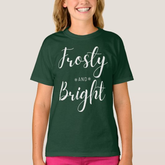 Frosty & Bright Christmas T-shirt (Voorkant)