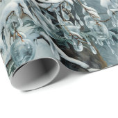 Frosty Christmas Forest Cadeaupapier (Rol Hoek)