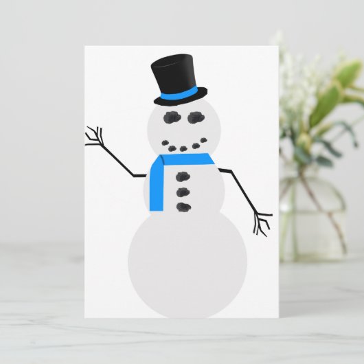 Frosty Christmas Kaart (Staand voorkant)