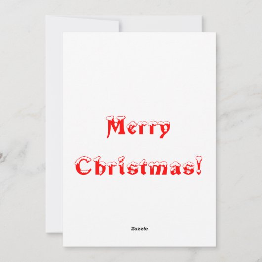 Frosty Christmas Kaart (Achterkant)