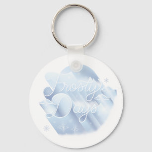 Frosty Days Button Sleutelhanger