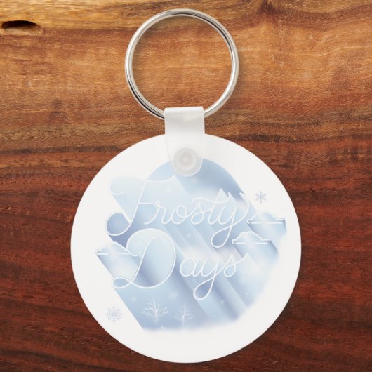 Frosty Days Button Sleutelhanger (Voorkant)