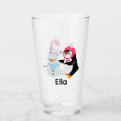 Frosty de Sneeuwman en Pinguïn Glas (Voorkant)