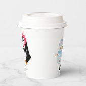 Frosty de Sneeuwman en Pinguïn Papieren Bekers (Links)