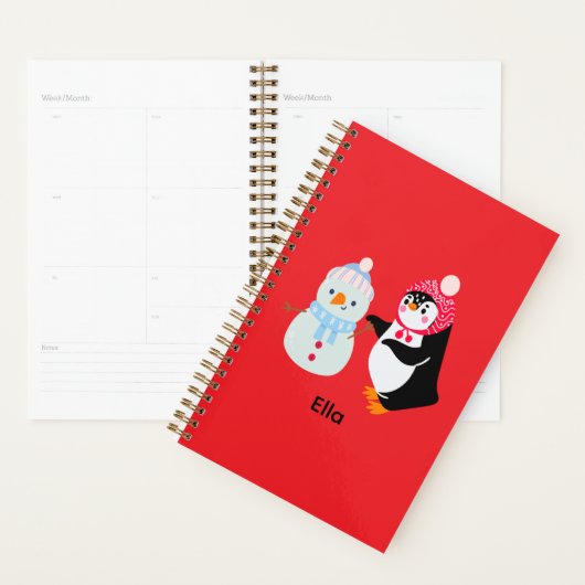 Frosty de Sneeuwman en Pinguïn Planner (Display)