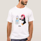 Frosty de Sneeuwman en Pinguïn T-shirt (Voorkant)