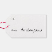 Frosty de Sneeuwman Groene Sneeuwvlok Patroon Cadeaulabel (Achterkant Horizontaal)