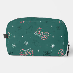 Frosty de Sneeuwman Groene Sneeuwvlok Patroon Toilettasje