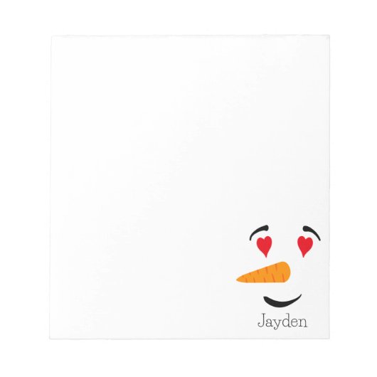 Frosty de Sneeuwman In Liefde Notitieblok (Voorkant)