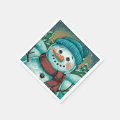 Frosty de Sneeuwman Papieren Servet (Hoek)
