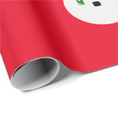 Frosty de Sneeuwman Red Wrapping Paper Cadeaupapier (Rol Hoek)