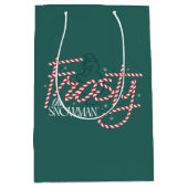 Frosty de Sneeuwman Suikersnoep Logo Medium Cadeauzakje (Voorkant)