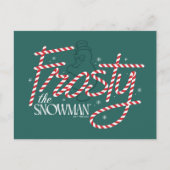 Frosty de Sneeuwman Suikerstok Logo Feestdagenkaart (Voorkant)